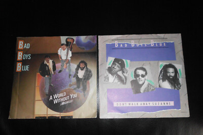 2x 7'' Single Bad Boys Blue - don't walk away Suzanne und a world without you