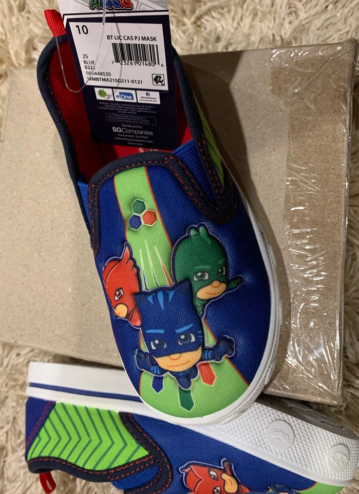 PJ Masks Niños Pequeños Twin Gore Lona Sin Cordones Tenis Deportivos Zapatos: 10 Foto 3 de 3