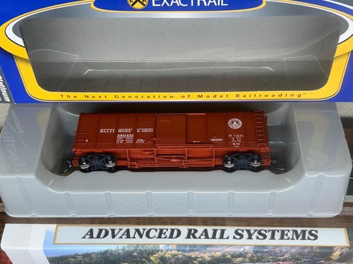 BALTIMORE & OHIO M-53 " B&O " WAGONTOP "RED" BOXCAR HO SCALE PLATINUM Series NEW - Picture 11 of 13