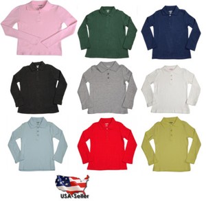 Boys Girls Pink Pique Polo Shirt French Toast Short Sleeve Uniform Sizes 4 to 20