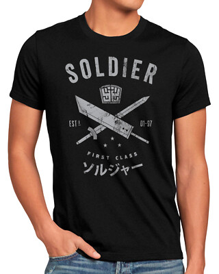 VII First Class Herren T-Shirt anime cloud choco-bo sephiroth