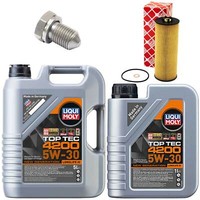 MotoröL Filter Set 4200 5W-30 Liqui Moly 6 Liter + Schraube FüR Skoda Superb I