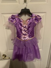 Disney Princess Rapunzel Costume Purple Dress Tangled Child Size Small 4-6