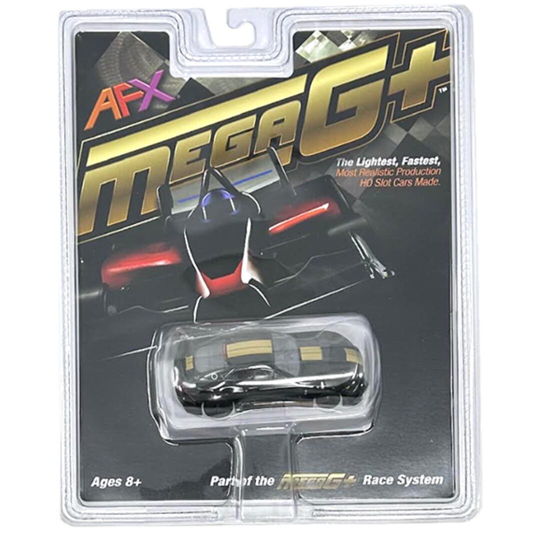 AFX 22082 MegaG+ 2022 Ford Shelby Mustang GT500H Black / Gold HO Slot
