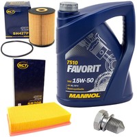 MotoröL Filter Set 15W50 5 Liter + ÖLablassschraube FüR Audi Cabriolet 8G7 1.9