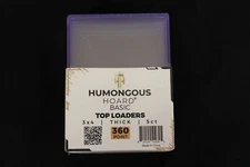 (5) Humongous Hoard 3" x 4" Basic 360Pt Thick Top Loaders Pack