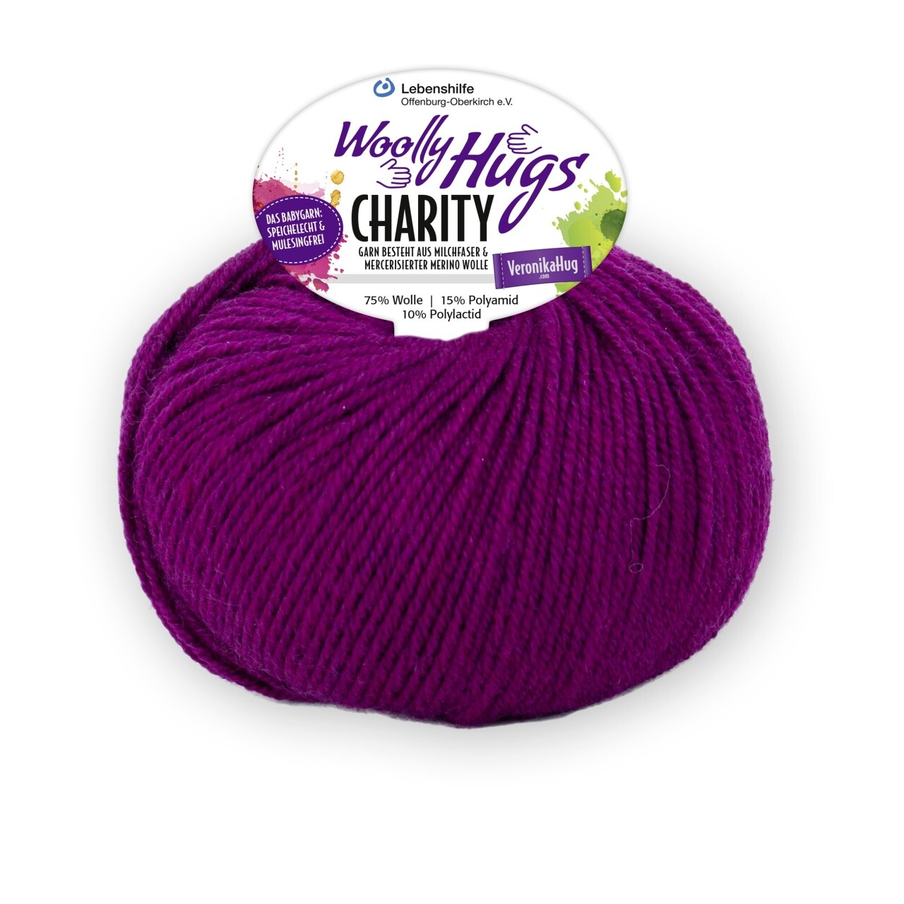 Charity - Woolly Hugs by PRO LANA - Fuchsia (47) - 50 g / approx. 100 m Wool