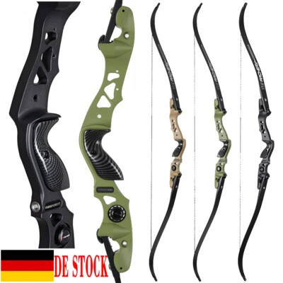 TOPARCHERY 62 Zoll Jagd ILF Takedown Recurve Bogen 25-60lbs Rechtshänder Bogen Wettbewerb