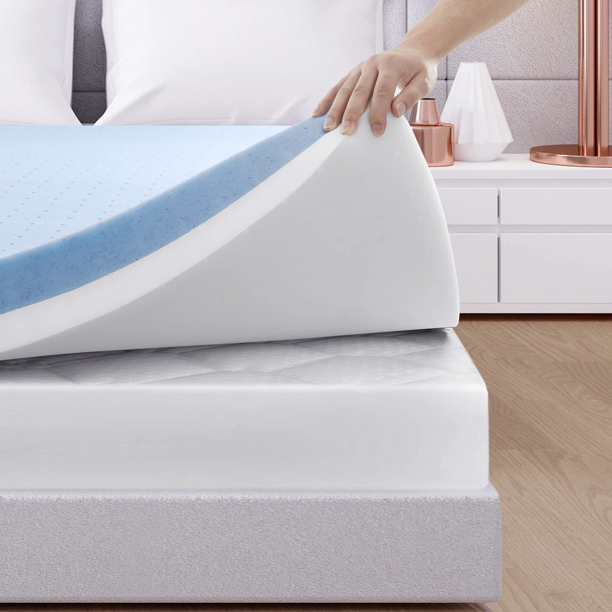 4 inch mattress online topper queen size