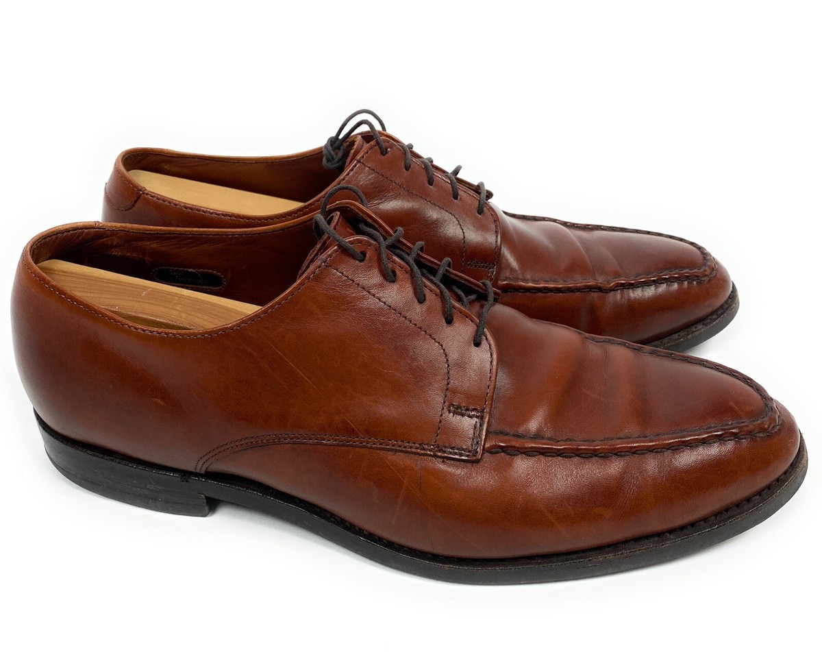 Allen Edmonds Powell Mens Shoes Brown Leather Lace Ups Size  display picture 1