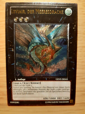 Yu Gi Oh Leviair der Meeresdrache, ULTIMATE RARE, GENF-DE043, Near-Mint