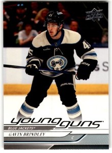 2024-25 Upper Deck Young Guns Gavin Brindley Rookie #207 Columbus Blue Jackets