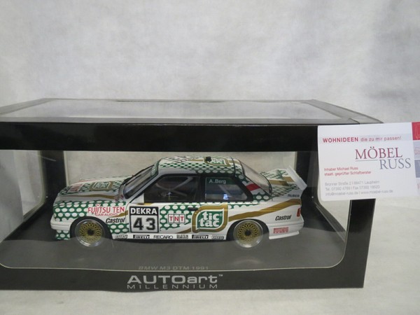 Bmw E30 M3 Dtm 1991 Tic Tac #43 Autoart 1:18-image