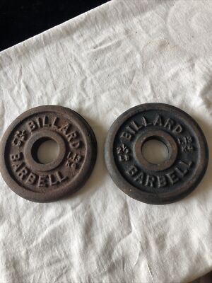 Plaques de poids Billard Barbell vintage 4 x 5 lb - France