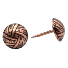 C.S. Osborne 100 Pcs Overlap Old Copper Lacquer Rolled Tacks 7002-OCLR Nails