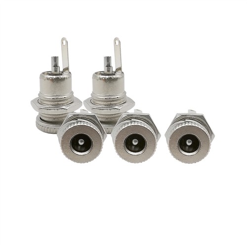 10pcs 5.5 mm x 2.1mm DC Power Jack Socket Female Panel Mount Connector DC 30V 5A - Picture 4 of 14