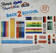 Sharpie- Expo- Paper Mate 37 Ct Bundle with Pens, Markers, Highlighter and More