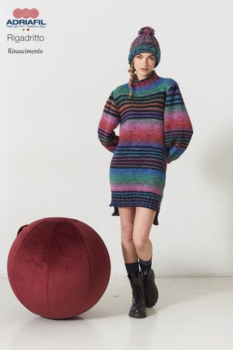Adriafil Dritto & Rovescio donna modelli maglia libro D&R 77 autunno inverno - Foto 18 di 24
