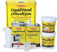 Abatron WR4QKR 4 Quart LiquidWood and WoodEpox Epoxy Wood Repair Restoration Kit