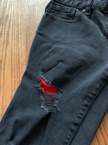 Guess Modern Skinny Avalon Fit Jeans Boy's Size 28/30.5 Stretch Black - Picture 4 of 7