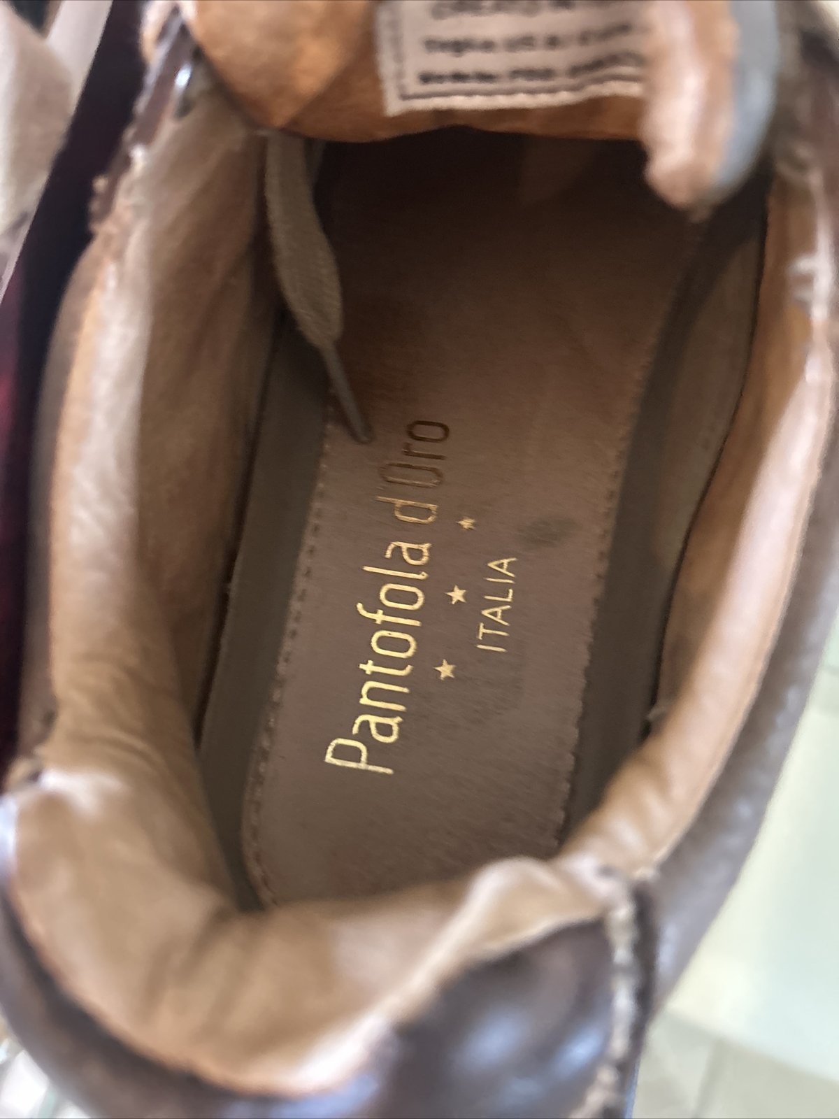 PANTOFOLA D’ORO scarpe uomo pelle Us taglia 8 5