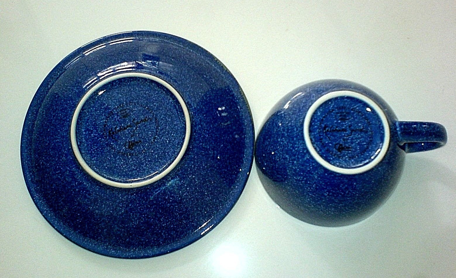 Crown Ceramics Gourmet's Pride Kalahari Sands Blue Cup + Saucer Set x1