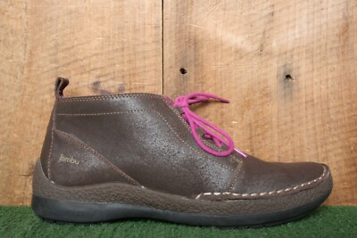 JAMBU 'Madison' Brown Leather Biodegradable Chukka Boots Sz. 10M