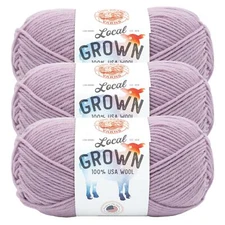 (3 Pack) Lion Brand Yarn 668-191H Local Grown Yarn, Lilac