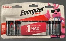 ENERGIZER MAX AAA BATTERIES 16 COUNT EXP 12/2030