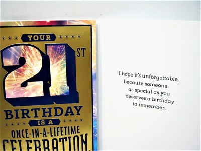 Happy Birthday Greeting Card for 21st Birthday 21 years old Son Daughter anyone!