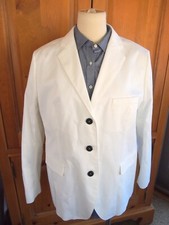 Bogner Stretch Cotton 3 Button Mabel Blazer NWT Size 16 XXL 750 White