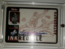 ANGEL PENA ON CARD AUTOGRAPH/RC 1999 UPPER DECK RETRO INKREDIBLE DODGERS #AP