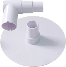 Pool Skimmer Skim Vac Plate Adapter with 90 Degree Elbow for Above-Ground Pool