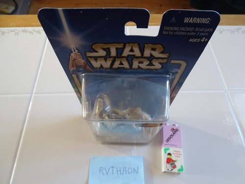 NEW & SEALED BLISTER - STAR WARS SAGA 2002 03 OBI-WAN KENOBI CORUSCANT CHASE 1 - Foto 4 di 5