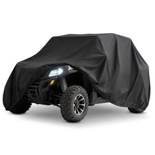 UTV Cover Lightweight Waterproof Outdoor 2-3 Seater, Medium 210D Black