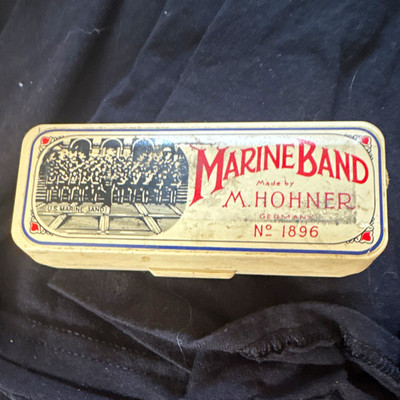 HOHNER Marine Band 1896 Diatonic Harmonica Key of C w/ Original Case