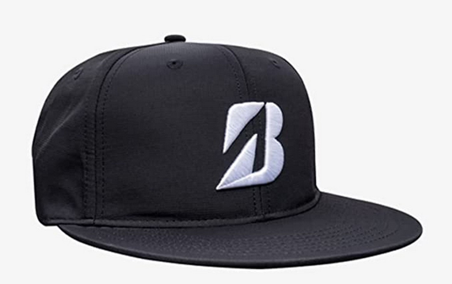 Black/white Tour Flat Bill Snapback Golf Hat/cap