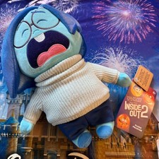 Inside Out 2 Sadness Plush Toy   Disney Store Pixar Blue 11  inch, NWT