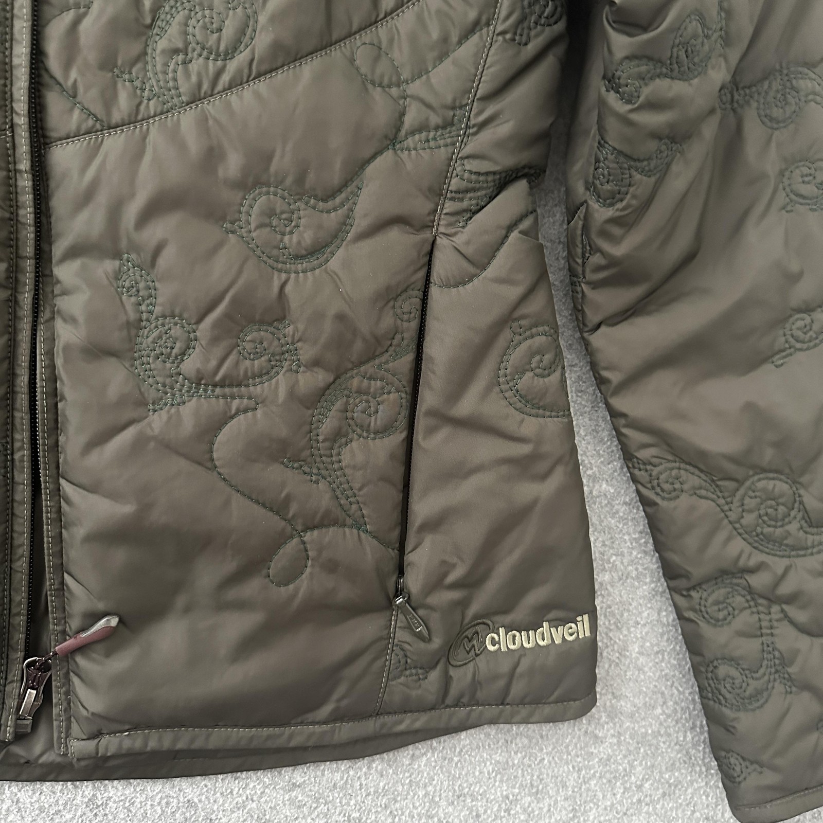 Cloudveil Jacket Womens Small Insulated Olive Pri… - image 3