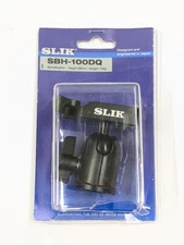 Slik SBH-100DQ Ballhead w/ Quick Release and Mounting Plate | Black - Camera