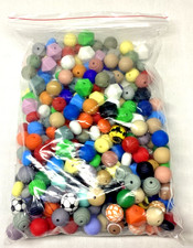 BOZUAN 275 PCS Silicone Beads For Keychain Making Kit Multiple Styles Bulk