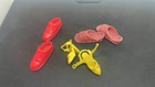 Vintage Barbie Shoes, Sandals Yellow Ankle Strap Heels