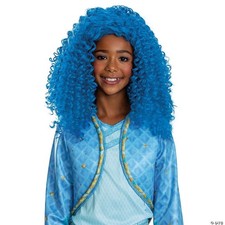 Disney Descendants Rise of the Red Kids Chloe Blue Curly Halloween Wig