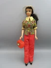 Vintage clone Barbie 1960's sun hat red pants flower top red purse NO DOLL