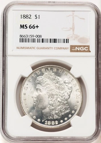 1882 Morgan Dollar NGC MS66+ (780390002)