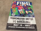 FINALE COUPE DES VAINQUEURS DE COUPE D'EUROPE 1991 Manchester United v Barcelone - à Rotterdam