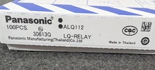 New, Panasonic, ALQ112, RELAY GEN PURPOSE SPDT 10A 12V - Lot of 100pcs