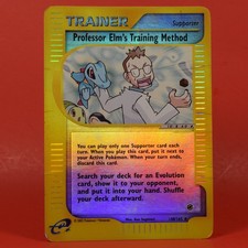 Pokemon TCG Carta Inglese Spedizione Professor Elms Training 148/165 Reverse Holo