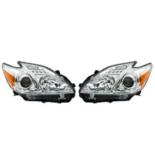 For 2012-2014-2015 Toyota Prius Headlight Halogen Right&Left Side Chrome Housing