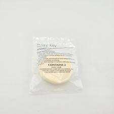 Vintage Mary Kay Round Cosmetic Sponges 2 Pack New Old Stock Made in USA